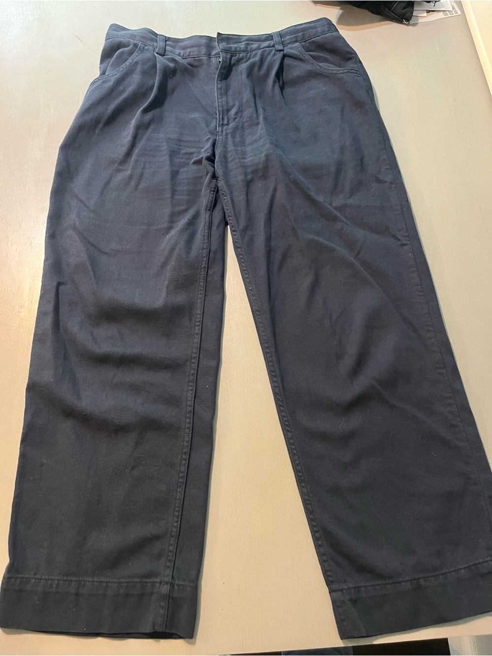 Banana Republic Dark Navy Wide Leg Pants Size Small